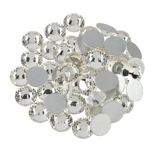 Ss38 Clear Round Flatback Glass Rhinestones, 432Ct. By Bead Landing