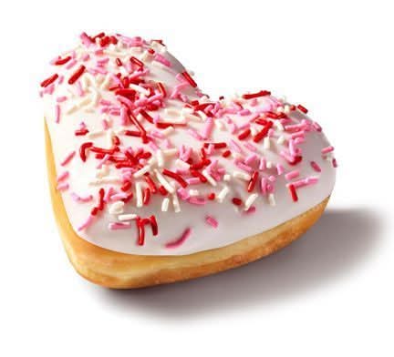 Valentine's Circle or Heart Shaped Donut