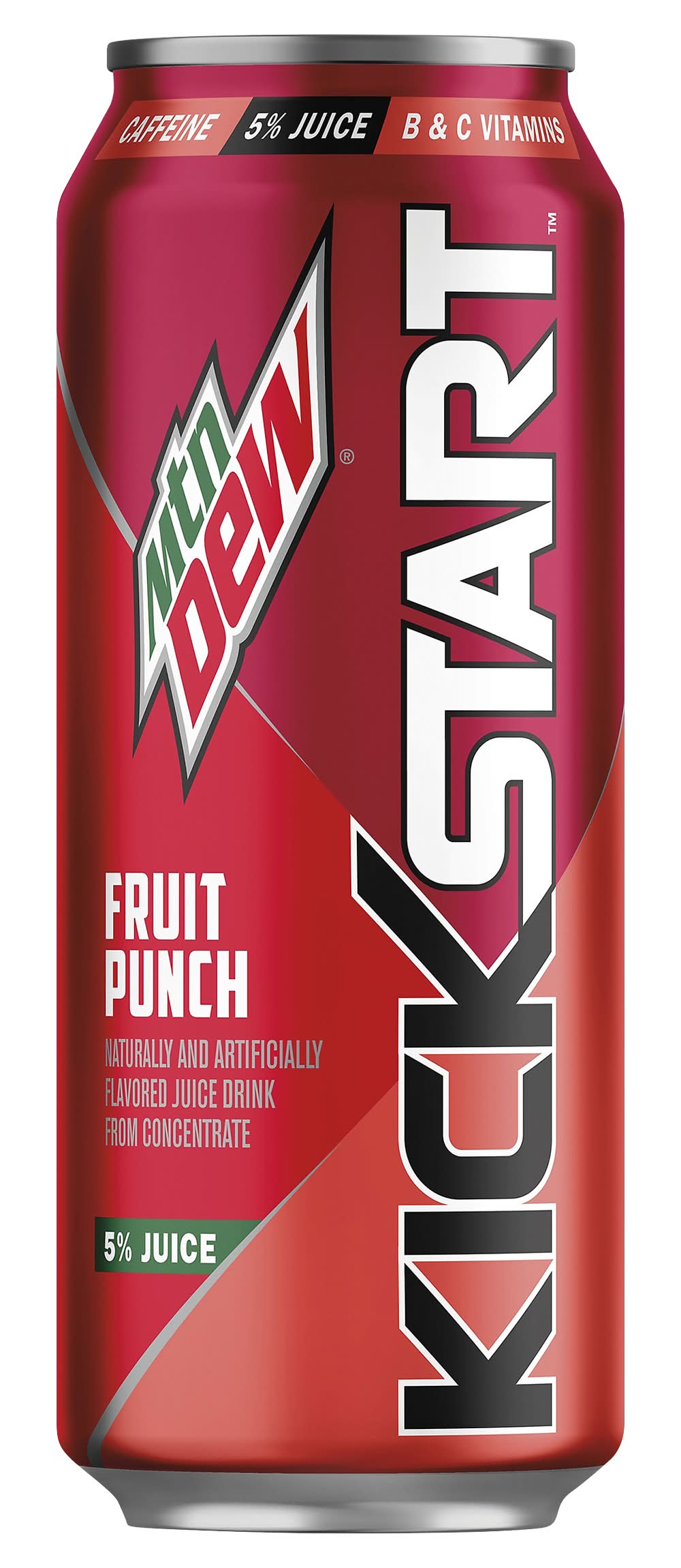 Mountain Dew Kickstart Energizing Juice Drink, Fruit Punch (16 fl oz)