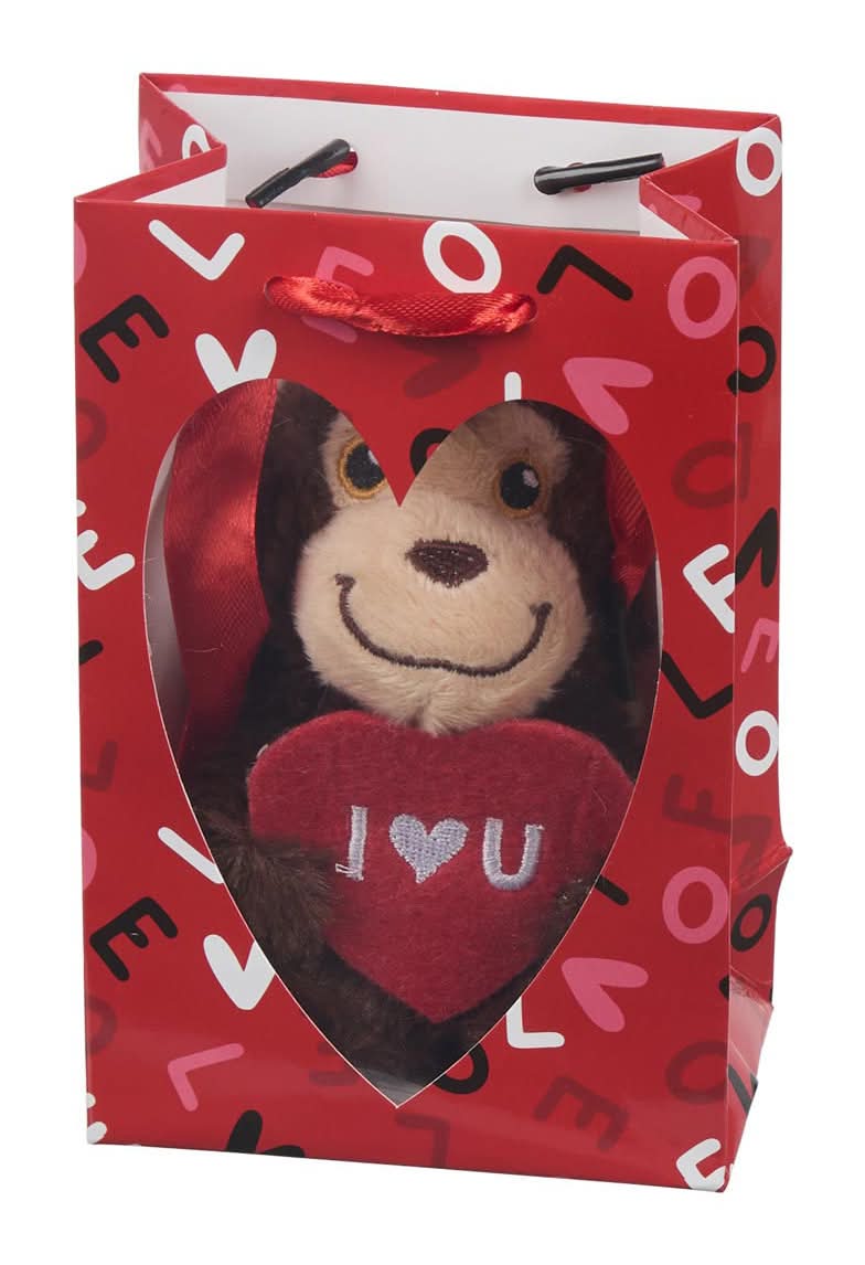 Valentine'S Day Mini Plush Toy In Bag Assorted