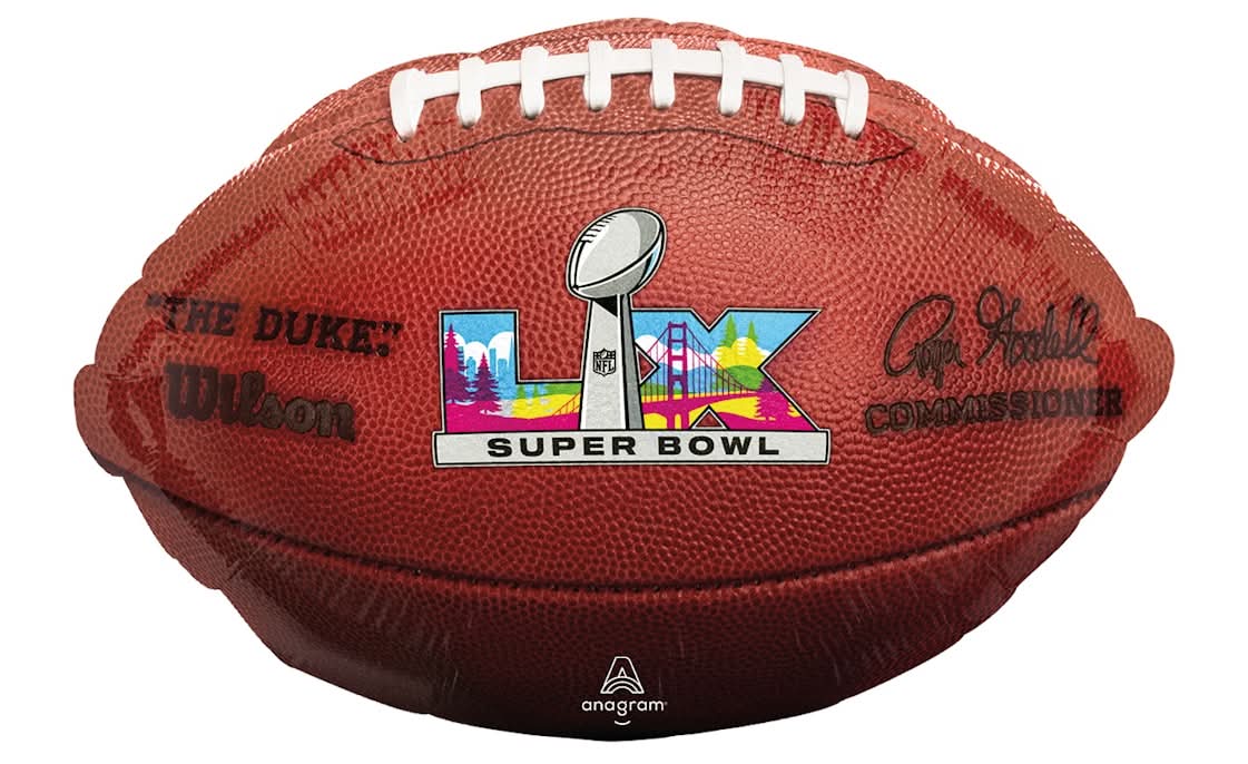 17" Super Bowl Football Balloon