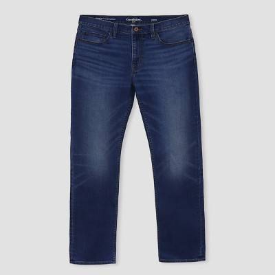 Men's Fit Jeans - Goodfellow & Co™ Medium Wash 34x34: Mid Rise, Relaxed Leg Denim