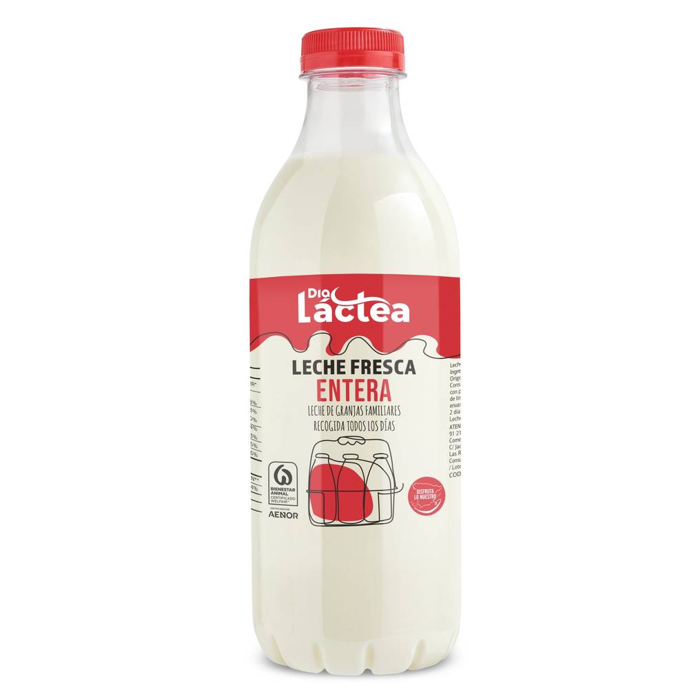 Leche Fresca Entera Dia Láctea Botella 1 L