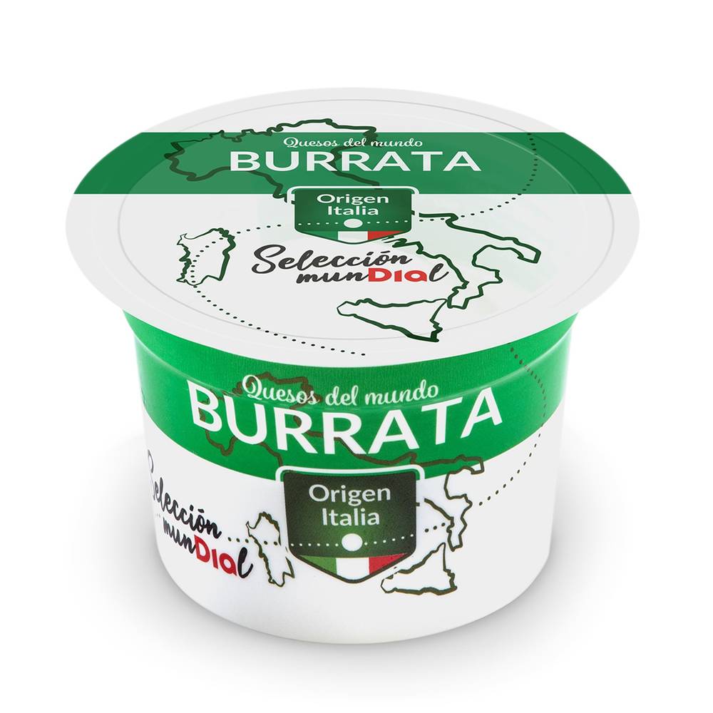 Queso Burrata Selección Mundial De Dia Tarrina 150 G