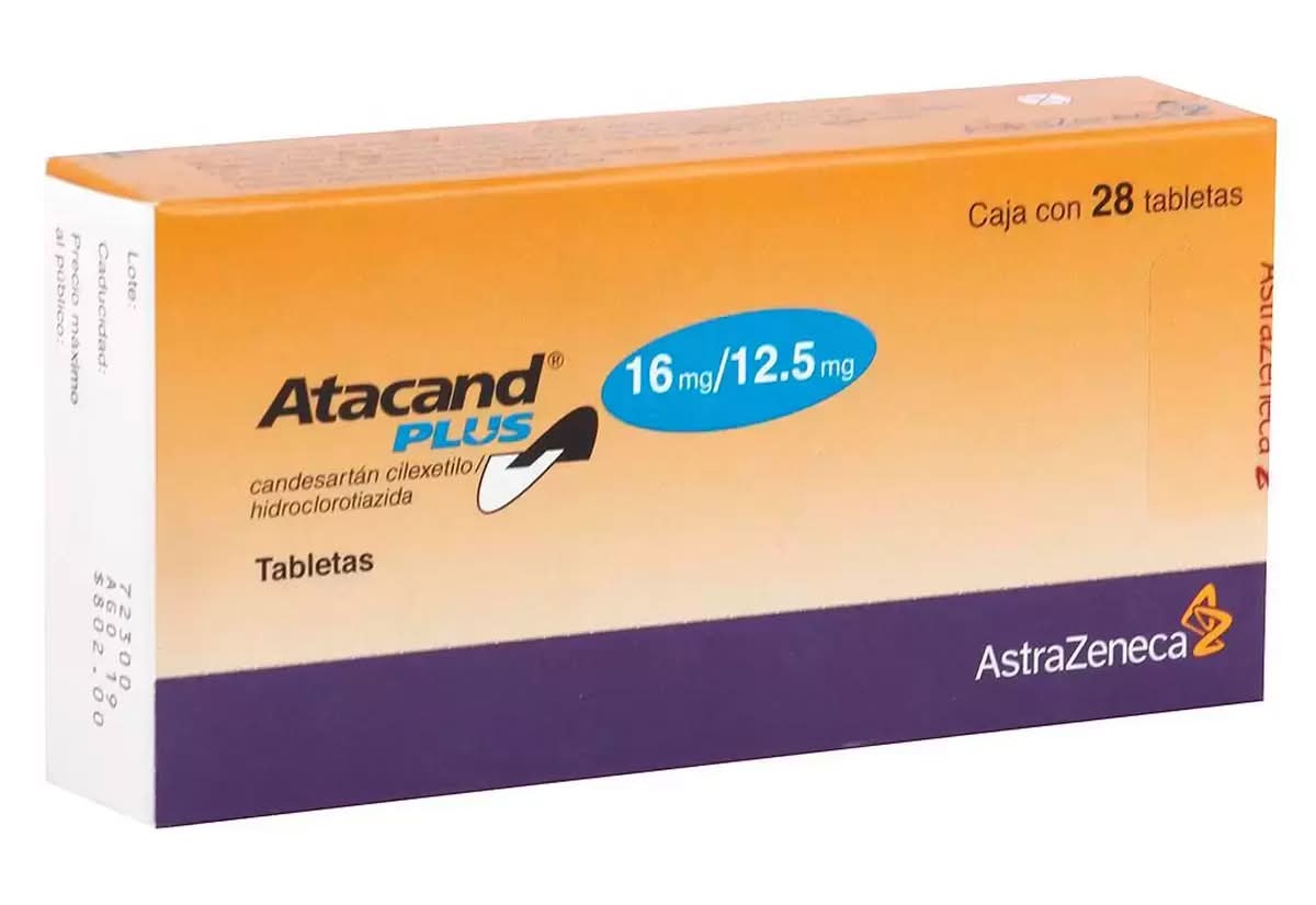 AstraZeneca · Atacand plus candesartán cilexetilo / hidroclorotiazida tabletas 16 mg/12.5 mg (28 un)