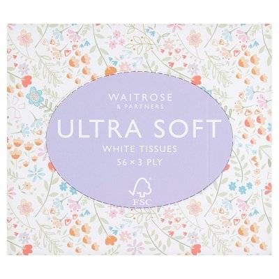 Waitrose & Partners Ultra Soft White Tissues