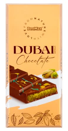 BeeMax Dubai Style Chocolate Bar, Pistachio (3.7 oz)
