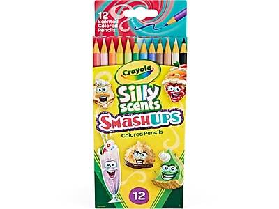 Crayola Silly Scents Smash Ups Colored Pencils, Assorted Colors, Dozen (682118)