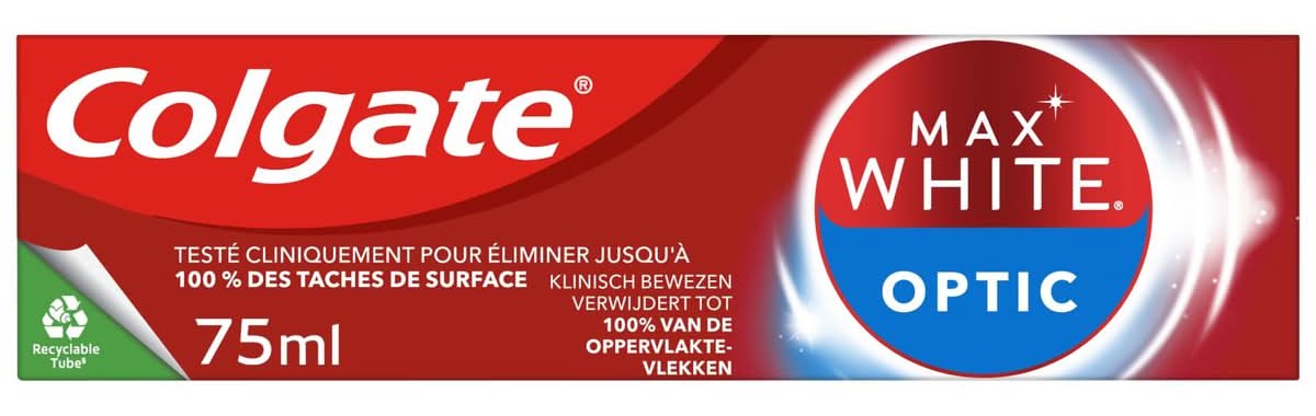 Dentifrice blancheur Colgate Max White Optic - 75ml