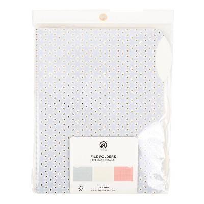 Les Produits U File Folders, Assorted (12 ct)