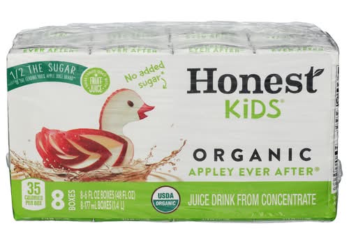 Honest Kids Organic Kids Apple Juice Boxes 8 Pack