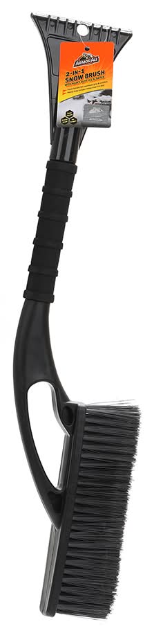 Armor All 2 In 1 Snow Brush & Ice Scraper, 24 in, Black