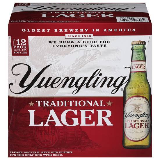 Yuengling Traditional Lager Beer (12 ct, 12 fl oz)