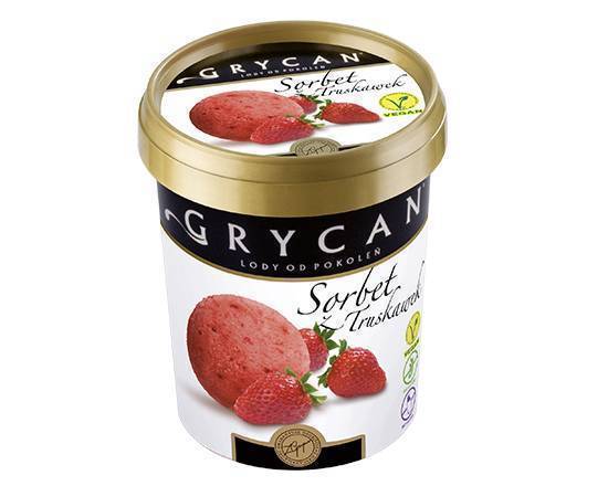 Lody Grycan Sorbet z Truskawek (500 ml)