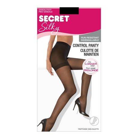 Secret Silky Run-Resistant Control Pantyhose