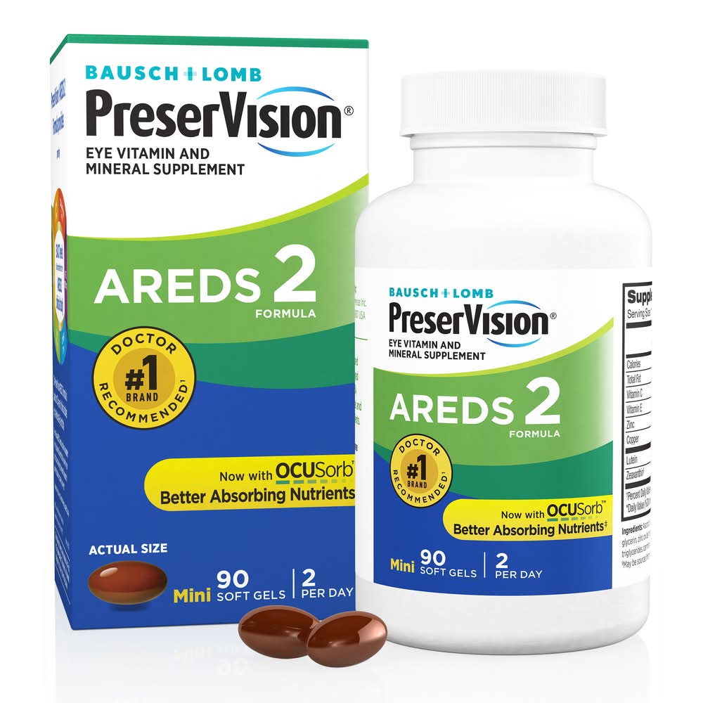 PreserVision Areds 2 Formula Vitamin & Mineral Supplement Soft Gels (4.8 oz)