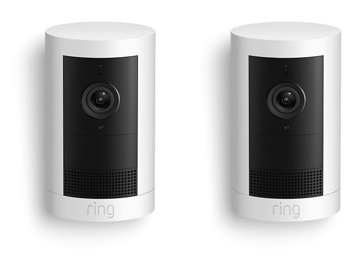 Ring Outdoor Cam Plus- Battery with 2K Video- Low Light Sight- and Mount Anywhere Versatility- 2 pack