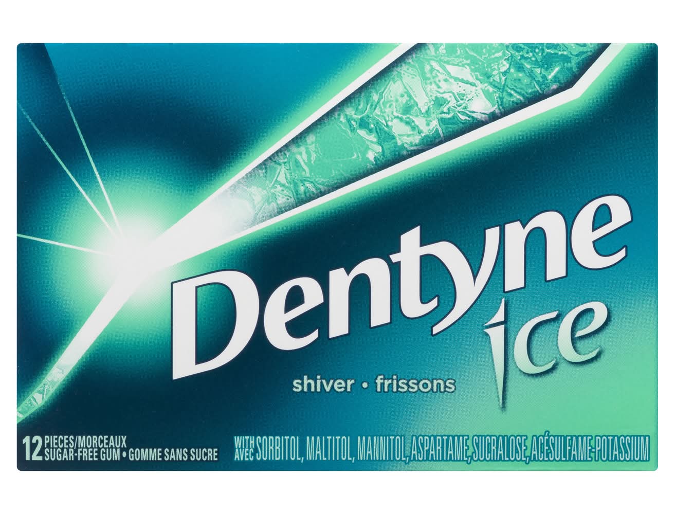 Dentyne ice frissons gomme sans sucre - shiver sugar free gum (12 unités)