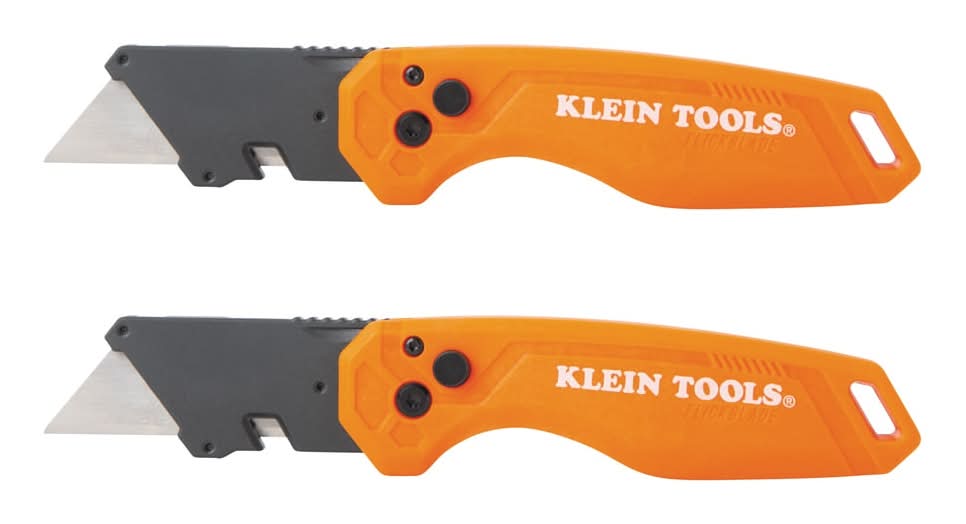 Klein Tools Folding Utility Knife, 2-Pack