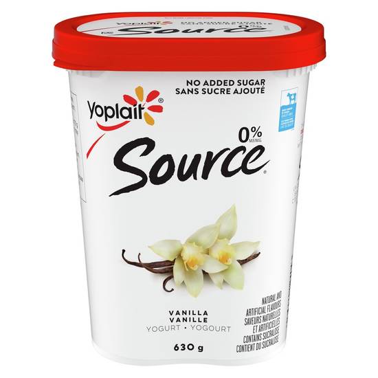 Yoplait Source Vanilla Yogurt 0% M.f. (630 g)
