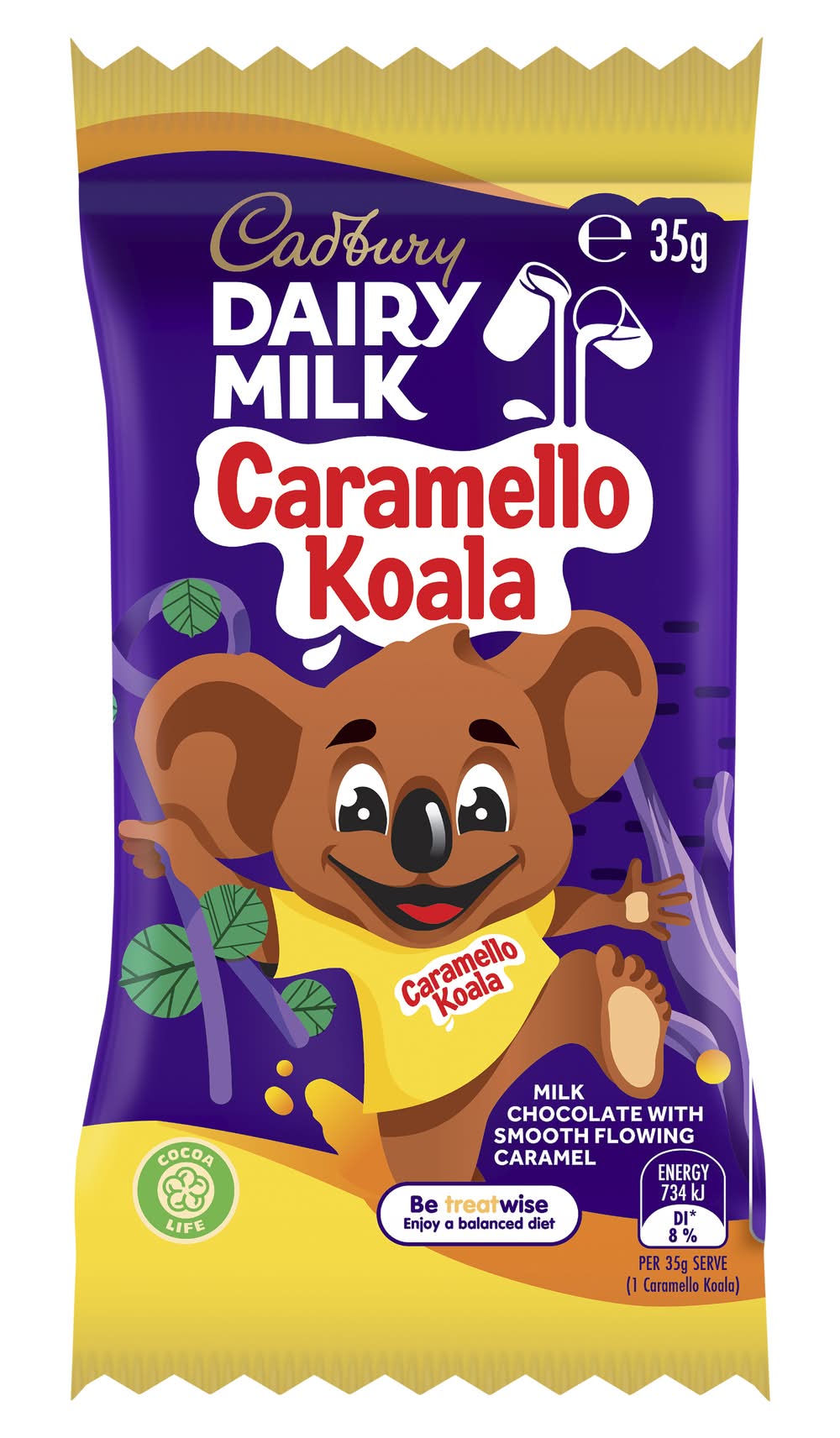 Cadbury Dairy Milk Chocolate Bar, Caramello Koala (35g)