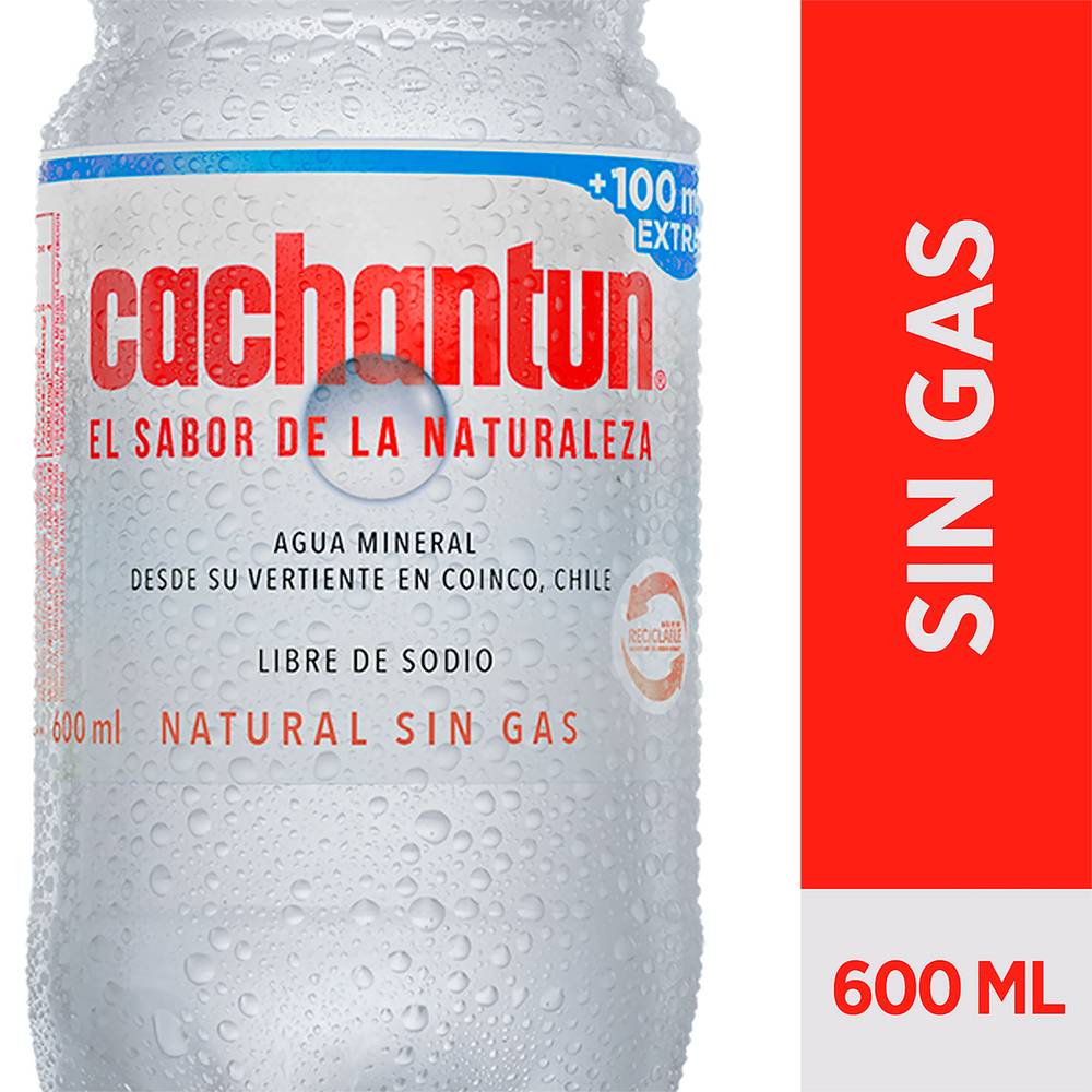 Cachantun agua sin gas (botella 600 ml)