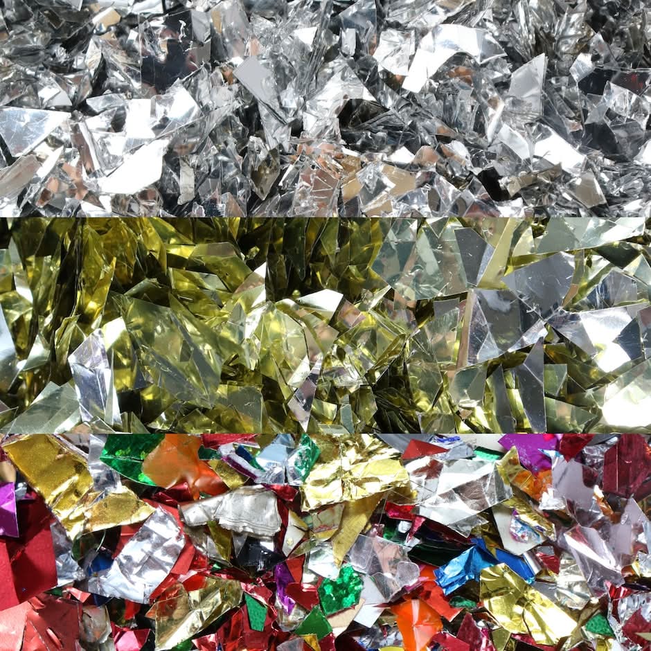 Colored Metallic Confetti, 2-oz. Bags