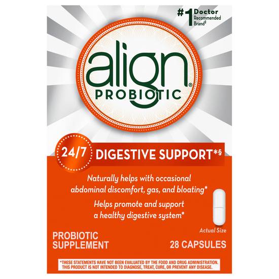 Align Digestive Support Probiotic Supplement Capsules (28 ct)