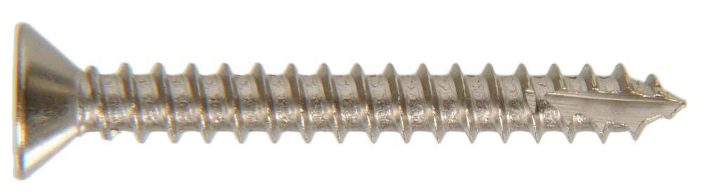 Hillman #7 x 1-in Nickel Plated Interior/Exterior Wood Screws (4-Per Box) | 883434