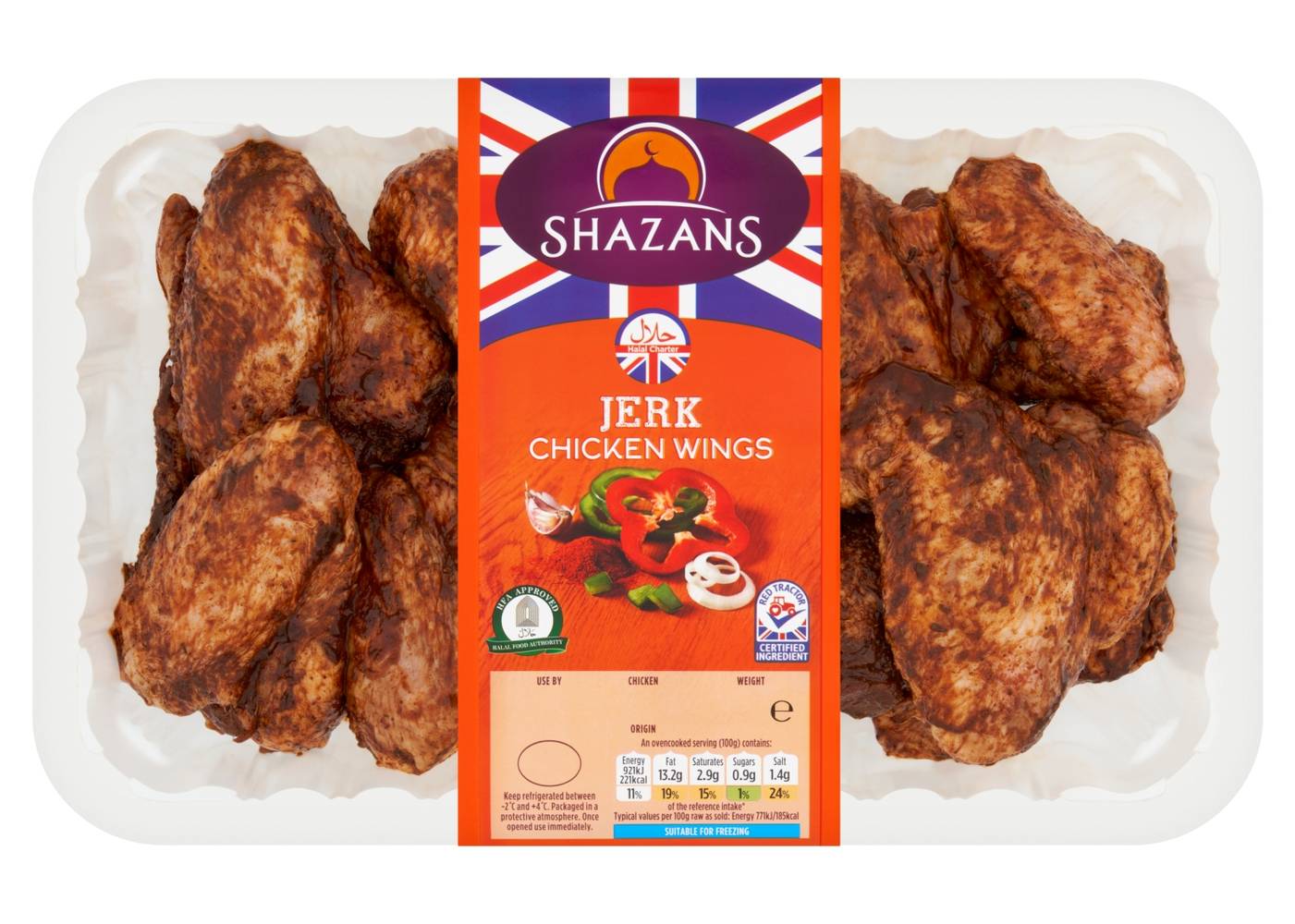 Shazans Chicken Jerk Wings 900g