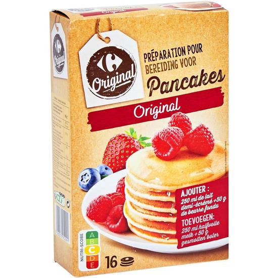 Carrefour Original - Préparation gâteau pancakes (16 pièces)