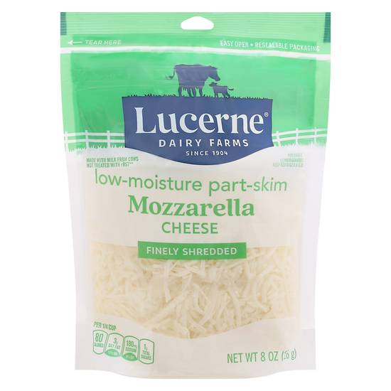 Lucerne Low-Moisture Finely Shredded Mozzarella Cheese (8 oz)