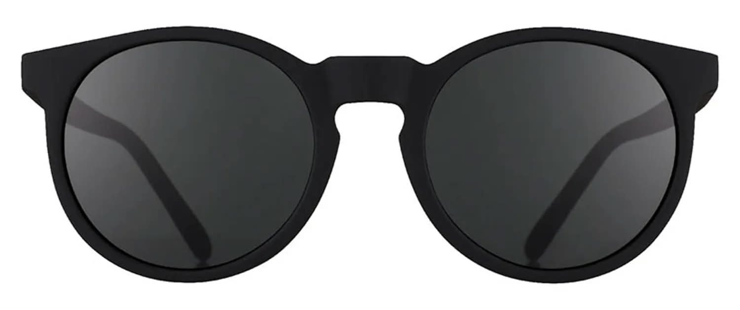 Goodr It'S Not Black It'S Obsidian Polarized Round Sunglasses (Black One Size)