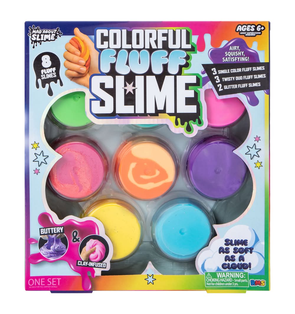 Mad About Slime Colorful Fluff Slime Set