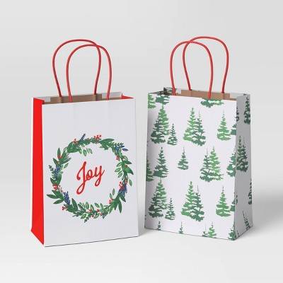 Wondershop Trees & Joy Cub Christmas Gift Bag