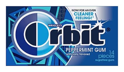 Orbit Peppermint Sugarfree Gum 14 CT