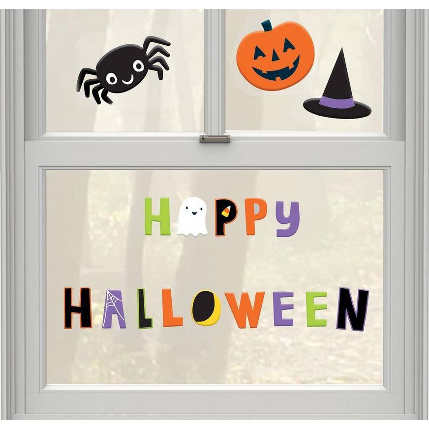 Halloween Friends Gel Cling Decals 17ct