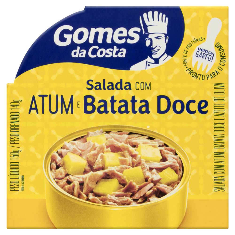 Gomes da costa salada com atum batata doce e azeite (150 g)