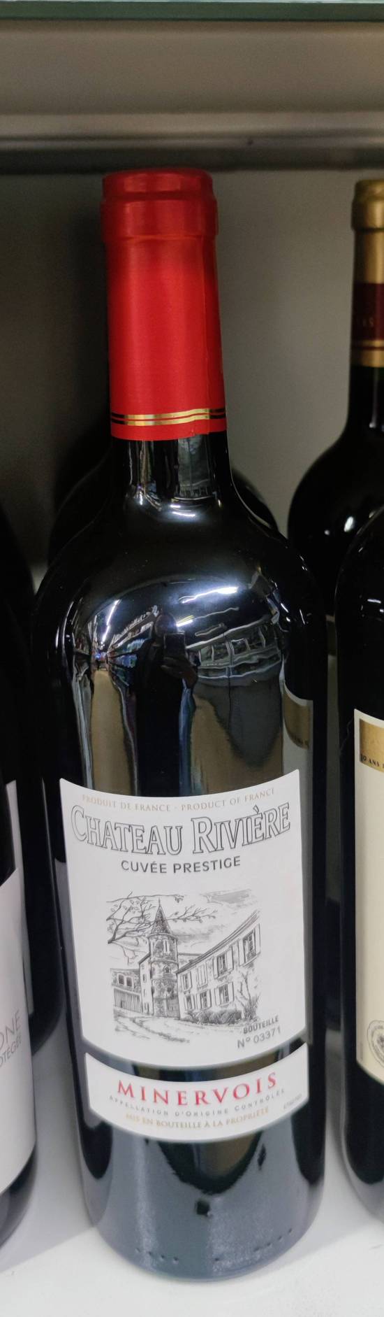 Vin Rouge - Chateau Rivière Minervois - Cuvée prestige - 75cl - 13,5%