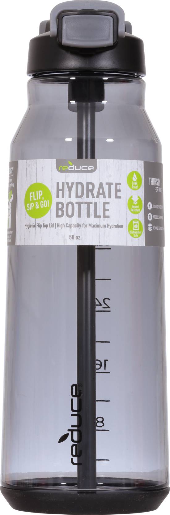 Reduce Hydrate Bottle 50 oz Capacity (gray)