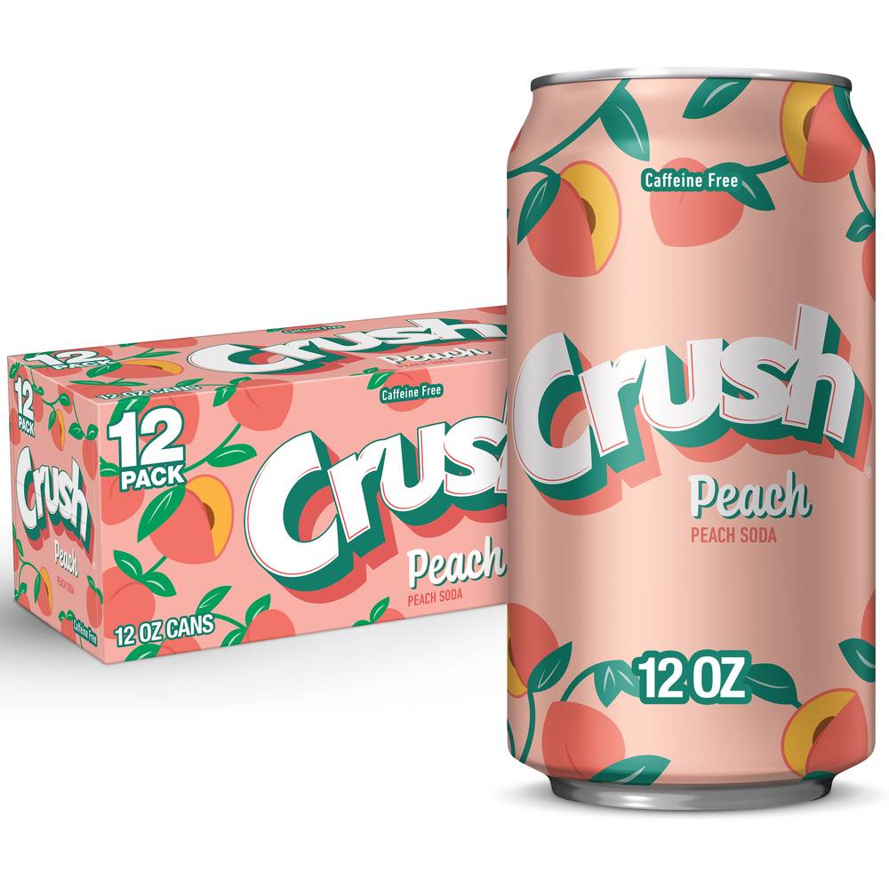 Crush Peach Soda Cans (12 x 12 fl oz)