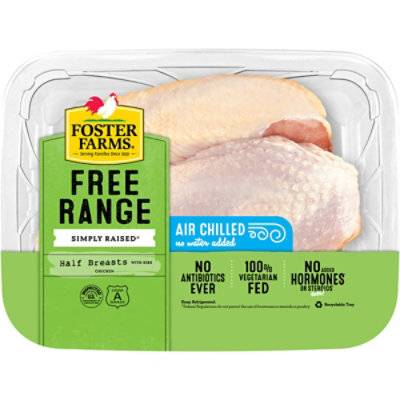 FOSTER FARMS AIR CHILLED CHICKEN BREASTS BONE IN