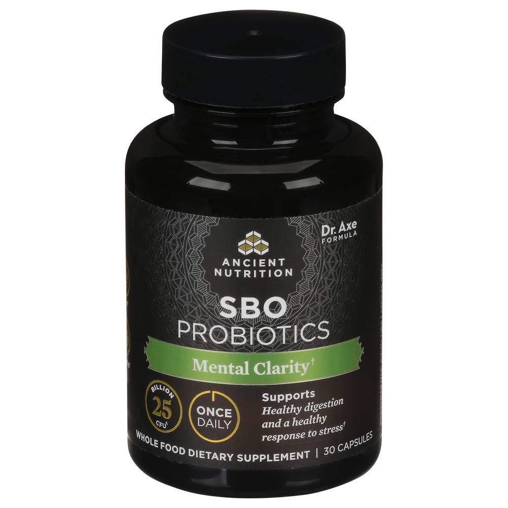 Ancient Nutrition Sbo Probiotics Mental Clarity Supplement (30 x 0.03 oz)