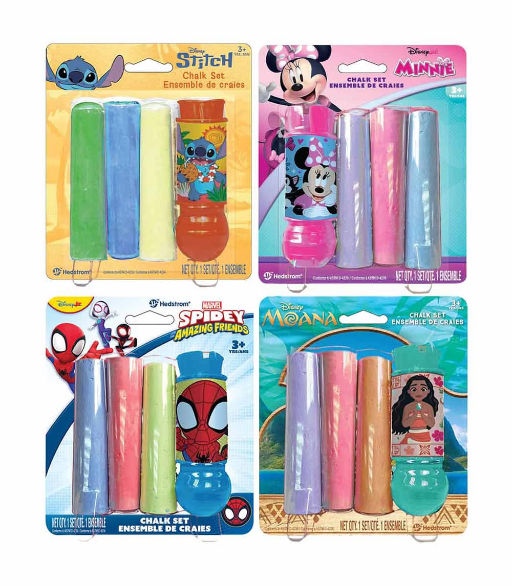 Licensed Disney Character Chalk Holder And 3-Piece Chalk Set 1 Ct