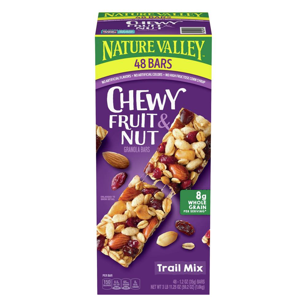 Nature Valley Chewy Fruit & Nut Trail Mix Granola Bars (48 ct)