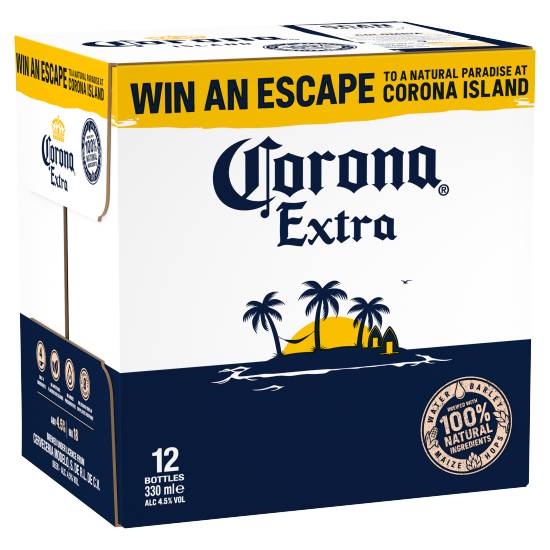 Corona Extra Beer Bottles (12 pack, 330 ml)