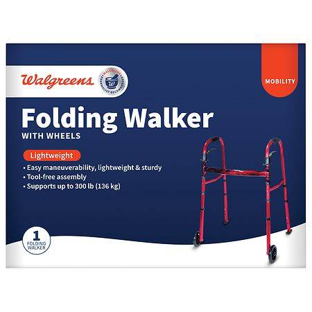 Walgreens Walker With Folding Wheels