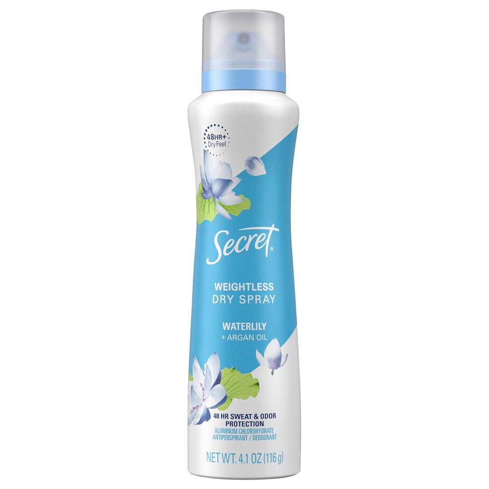 SECRET Dry Spray Waterlily Antiperspirant Deodorant (4.1 oz)