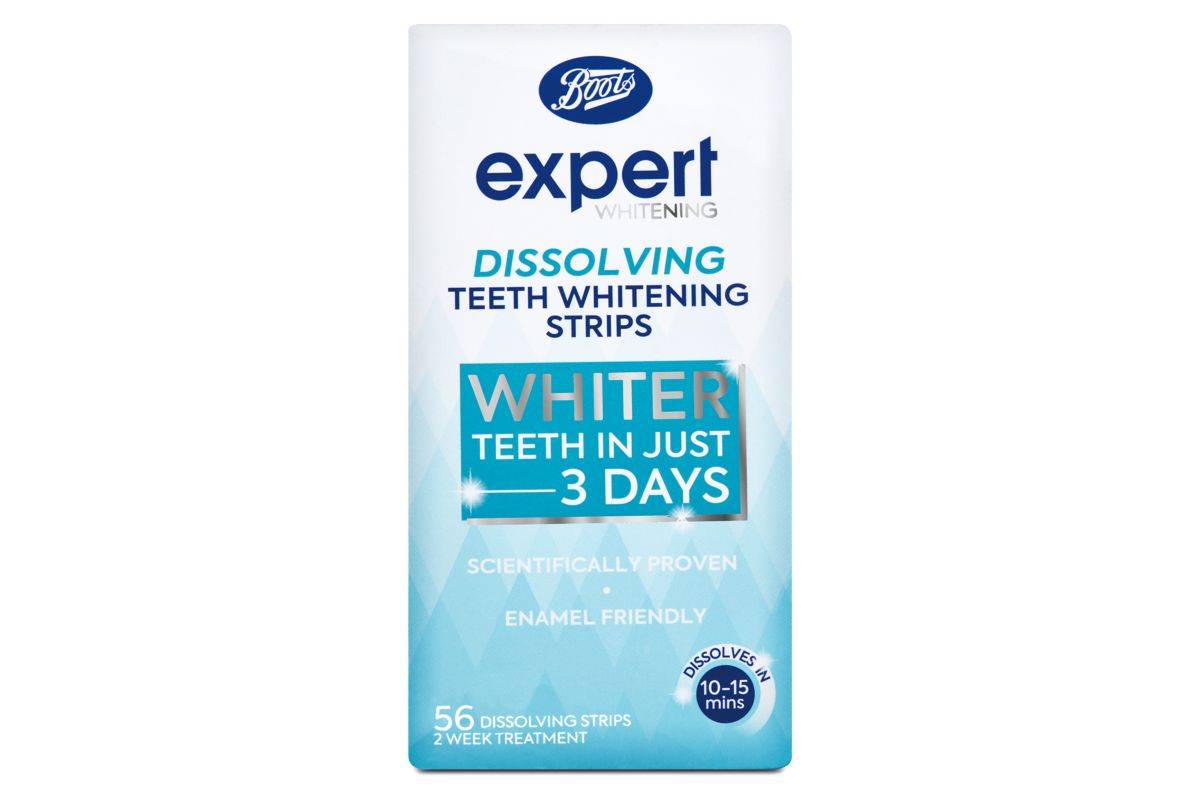 Boots Expert Dissolvable  Teeth Whitening Strips - 56 strips