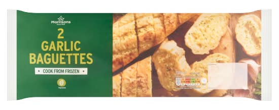 Morrisons Garlic, Baguettes (2 pack)